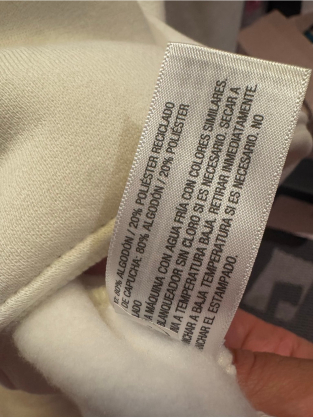 Wild Fable Cream Graphic Hoodie Sweatshirt Size Small - Picture 5 of 5